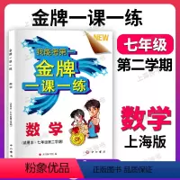 七年级下 数学 七年级 [正版]金牌一课一练 数学 七年级下册7年级第二学期数学 试用本 我能考第一 上海沪教版同步 中