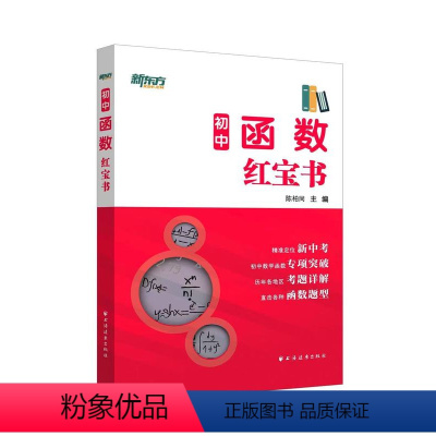 数学 初中通用 [正版]初中函数红宝书 陈柏同新东方上海优能中学教育 中学数学函数突破练习题型新高考专项突破考题详解函数
