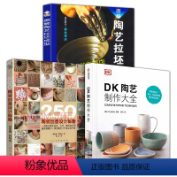 [正版]3册 DK陶艺制作大全+图解陶艺拉胚成型+250个陶瓷创意设计秘籍日本陶艺品烧窑的工艺技法陶艺制作教程书籍零基