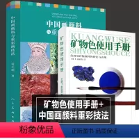 [正版]全2册 矿物色使用手册+中国画颜料与重彩画技法图说中国绘画颜料岩彩国画水墨工笔花鸟青绿山水画重彩矿物工具书籍