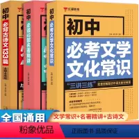 初中语文知识全套3册 初中通用 [正版]初中必背古诗文133篇七八九年级必考文学文化常识积累中学生名著导读考点精练精讲初