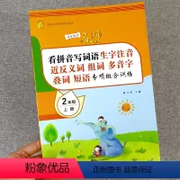 [正版]看拼音写词语二年级上册同步组合专项训练小学语文生字组词基本功人教版小学生课堂练习练习册天天练汉生字注音拼读练习