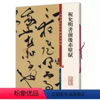 [正版]祝允明书前后赤壁赋 祝枝山草书毛笔书法字帖 繁体旁注 孙宝文 彩色放大本碑帖 图书籍 成人学生毛笔字帖墨迹书籍