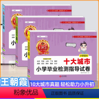 语文+数学+英语[3本] 小学通用 [正版]2022新小升初城市卷十大城市小学毕业检测指导试卷真题小学升初中招生考试语文