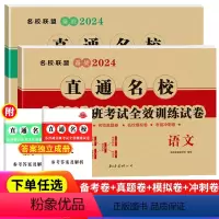 语文+数学 小学升初中 [正版]2024年小升初试卷语文数学直通名校小升初分班考试全效训练试卷名校联盟自主招生历年真题卷