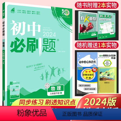 物理 八年级/初中二年级 [正版]2024春 初中八年级下册物理教科版JK版 理想树初中物理总复习资料中考初二物理8八年