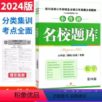 小学升初中 [正版]四川十大名校小升初名校题库数学 招生分班三年真题分类题库集训版六年级小考成都绵阳名校考题高频考试重点