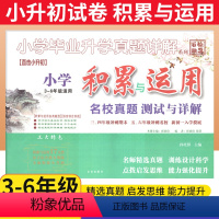 [正版]小学语文生字词语积累与运用名校真题测试与详解 百校联盟名校冲刺三四五六年级小升初总复习小学语文基础知识强化训练