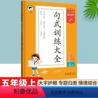 语文 人教版 五年级上 [正版]小学语文53句式训练大全五年级上册通用版 5.3五三小学基础练五年级扩句缩句句式变换修改