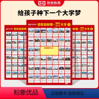 [全套3张]985/211名校目标墙 无规格 [正版]名校目标墙贴985/211全套3张 985211名校目标墙贴高考目