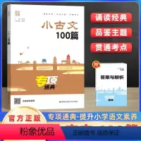 小古文100篇 小学通用 [正版]2024版小古文100篇专项通典一二三四五六年级 通成学典小学语文3456年提升核心素