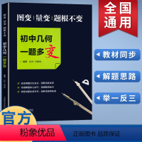 初中几何 一题多变 初中通用 [正版]初中数学代数/几何一题多解一题多变 初中数学压轴题专项练习必刷题七八九年级上下册