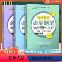 全套(3本) 初中通用 [正版]2024初中数学必刷题型满分思路与技巧七八九年级上下册 附答案详解 初一二三年级数学解题