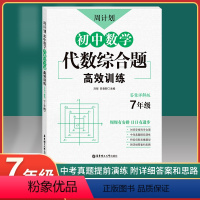 [正版]周计划初中数学代数综合题高效训练7年级/七年级上下册练习题含答案详解初一数学代数专项训练题库解题技巧知识有理数