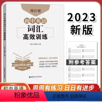 周计划 初中英语词汇高效训练 [正版]周计划 初中英语词汇高效训练 刘弢 初中英语词汇高效组合训练同步练习题初中通用英语