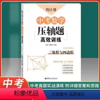 [正版]周计划 中考数学压轴题高效训练 三角形与四边形 答案详解版 华东理工大学出版社 周周有安排 日日有进步 中考数