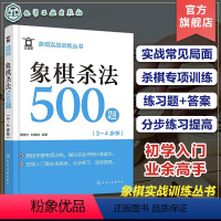 [正版]象棋实战训练丛书 象棋杀法500题 3~4步杀 象棋爱好者初学入门到业余高手 象棋杀棋专项训练练习题+答案 象