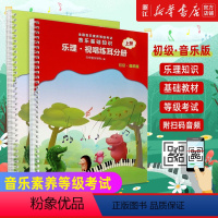 [正版]书店 中央音乐学院音基初级乐理视唱练耳分册 上下套装共2本 中央院音乐等级考试音乐基础知识音基初级教程