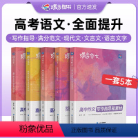 [巨划算]素材+满分作文+文言文+现代文+语言文字 高中通用 [正版]高中语文蝶变语文高考专项训练5本套装 作文素材+满