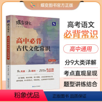 [古诗文专项]72篇古诗文+古文化+18天文言词 全国通用 [正版]2024版蝶变语文 高考必背中国古代文化常识 高中三