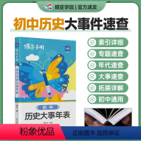 历史大事年表 初中通用 [正版]2024新版蝶变学园历史大事年表口袋书 初中知识点手册中国历史大事年表初一二三七八九年级