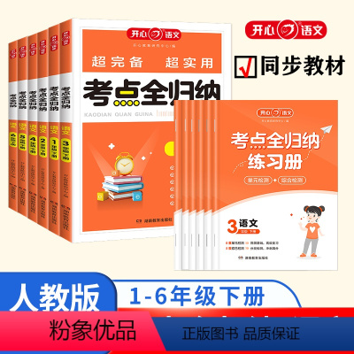 [语文]考点全归纳 一年级下 [正版]开心单元考点全归纳语文知识点梳理汇总1-6年级下册全国通用人教版考点汇总大全阅读技