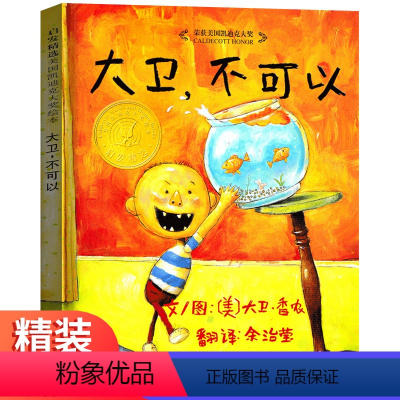 单本全册 [正版]大卫不可以绘本 精装硬壳非注音版 儿童3一6岁一年级老师六岁到七岁入学准备读物 硬皮硬质硬封面