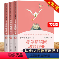 [全套3册]尼尔斯骑鹅旅行记(上+中+下) [正版]尼尔斯骑鹅旅行记原著六年级下册人民教育出版社威尼斯厄尔斯尼尔森威尔斯