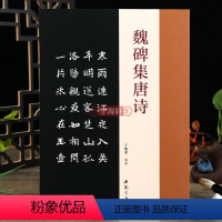 [正版]学海轩魏碑集唐诗于魁荣编魏碑楷书字帖收录50首唐诗张猛龙张黑女集字古诗魏碑成人学生临摹字帖集字古诗附原文对照结