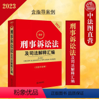 [正版] 2023新刑事诉讼法及司法解释汇编 含指导案例 刑事诉讼法立案侦查提起公诉审判执行程序裁判司法实务法律工具