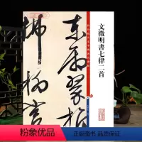 [正版]文徵明书七律二首 彩色放大本中国著名碑帖繁体旁注孙宝文文征明行书毛笔字帖书法临摹贴墨迹上海辞书出版社学海轩