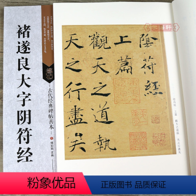 [正版]学海轩 褚遂良大字阴符 古代碑帖善本 繁体旁注 简体通篇释读 褚体楷书毛笔书法练字帖软笔古贴图书教程 临摹赏析