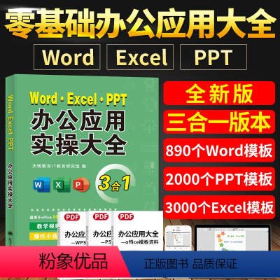 [正版]excel数据处理与分析办公软件应用从入门到精通wps教程word excel ppt函数公式大全表格制作自动