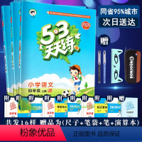 [正版]2020新版53天天练四年级上册语文数学英语pep人教版全套3本五三5.3天天练小学4四年级上册同步训练习册辅