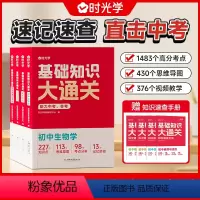 [4册]时光学初中基础知识大通关 政史地生小四门速记归纳必背考点 初中通用 [正版]时光学初中基础知识大通关 政史地生小