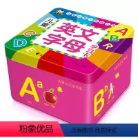 [正版]铁盒装儿童英文字母学习卡0-3-6岁幼儿园宝宝看图学英语基础入门启蒙早教卡自学英语零基础撕不烂学习卡片幼儿书