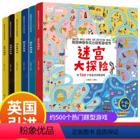 [正版]英国神奇专注力训练游戏书6册 迷宫大探险眼力大比拼找不同图书3-4到5-6岁以上的 学前儿童逻辑思维幼儿视觉趣