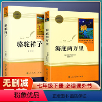 骆驼祥子 [正版]完整版2册 海底两万里和骆驼祥子bi课内外阅读原著老舍七年级下册阅读课外书书籍老师7下初中生名著全套人