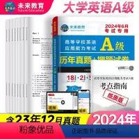 [正版]全国通用备考2024年6月大学英语a级历年真题详解搭A级词汇英语三级考试真题试卷2023高等学校英语应用能力b