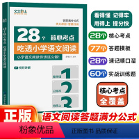 28个核心考点吃透小学语文阅读 小学通用 [正版]28个核心考点吃透小学语文阅读一二三四五六年级人教版阅读答题公式法实战