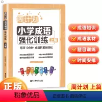 小学成语上篇 小学通用 [正版]2024新版周计划小学成语强化训练三四五六年级上中下篇通用小学生语文课后成语积累训练大全
