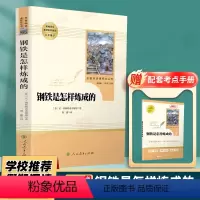 [八下必读]钢铁是怎样炼成的-赠考点 [正版]钢铁是怎样炼成的初中原著八年级下册原版完整版人民教育出版社初中生必读人教版