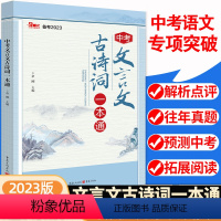 中考文言文古诗词一本通 全国通用 [正版]2024新版中考文言文古诗词一本通初中文言文全解完全解读七7八九9年级上册下册