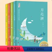 金波诗意美文系列 [正版]YS 金波诗意美文系列全套4册 月亮湖+湖边的雕像+会走路的雪人+面对一棵树 王金波四季文学散