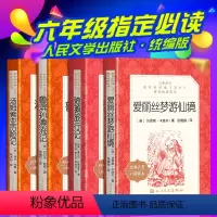 全套4本]六年级下册必读 人民文学出版社 [正版]鲁滨逊漂流记原著完整版小学生汤姆索亚历险记爱丽丝梦游仙境漫游奇镜尼尔斯