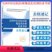 [正版]全国中医住院医师规范化培训结业考核表格速记 全国中医住院医师规范化培训结业考核通关系列 中国中医药出版社 97