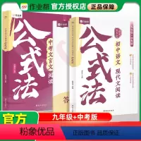 [2本套装]现代文阅读+文言文阅读 初中通用 [正版]中考文言文阅读公式法语文有方法初中语文现代文阅读答题模板九年级初三