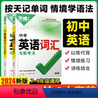 ❤️推荐2本套❤️词汇+语法 2024版⭐赠词汇晨读+题型特训+微课视频 初中通用 [正版]2024版英语词汇与新考法第