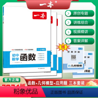 [3本套装]函数+几何模型+应用题 初中通用 [正版]2024版一本初中数学函数几何模型应用题计算题满分专项训练初一初二