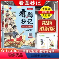 ❤️热卖❤️看图秒记 必背古诗75+80首 小学通用 [正版]小学生看图秒记必背古诗词75+80首图像记忆法十配视频讲节